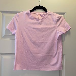 Commando Light baby pink cropped tee shirt sleeve butter shirt size small